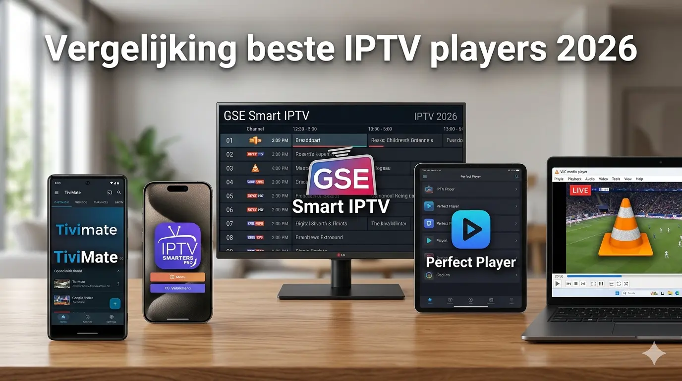 Welke IPTV player is het beste in 2026?