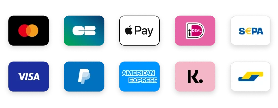 Betaalmethoden: iDEAL, Bancontact, creditcard